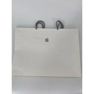 Apple Paper Bag, White, Medium